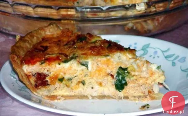 Chorizo, Crabmeat Quiche
