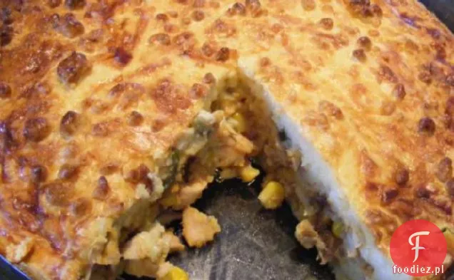 Impossible South Western Chicken Pie