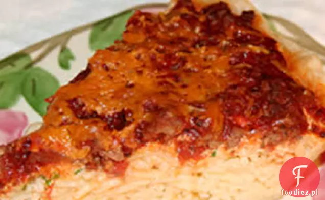 Ciasto Spaghetti z wołowiną i serem