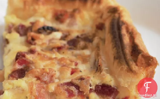 Zapiekanka z boczkiem i jajkiem