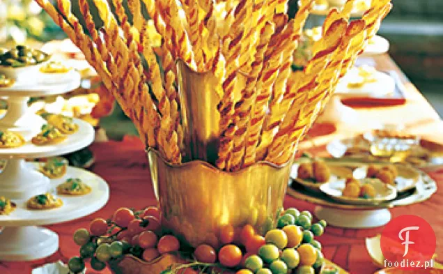 Słomki Do Ciasta Francuskiego Z Parmezanem