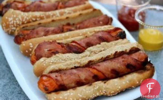 Hot Dog Zawinięty W Boczek
