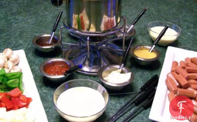 Pierwszy dzień szkoły Fondue Kolacja