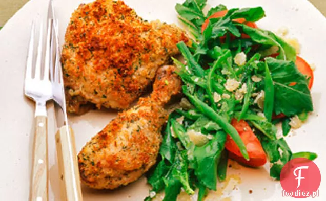 Pieczony Chrupiący Parmezan Kurczak Romano