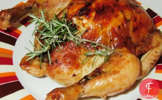 Kurczak pieczony rozmarynem z sosem cytrynowo-sojowym