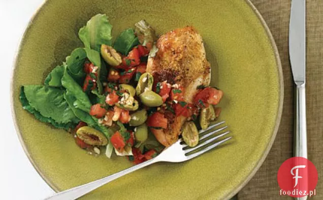 Pieczony kurczak z oliwkowym smakiem
