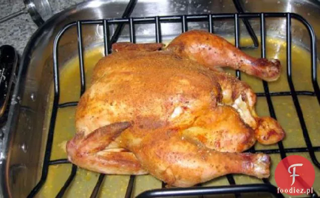 Kurczak pieczony z czosnkiem i cebulą