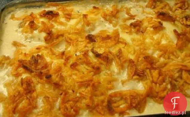 Ser szwajcarski i cebula Ring piersi z kurczaka