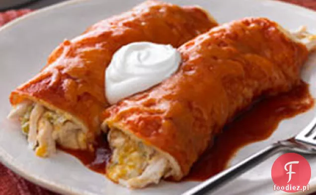 Enchiladas z kurczakiem i zielonym Chili