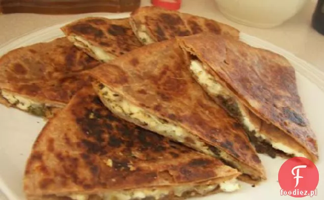 Chicken Souvlaki Quesadilla