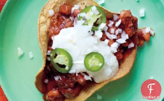Chili z indyka w miseczkach Tortilla