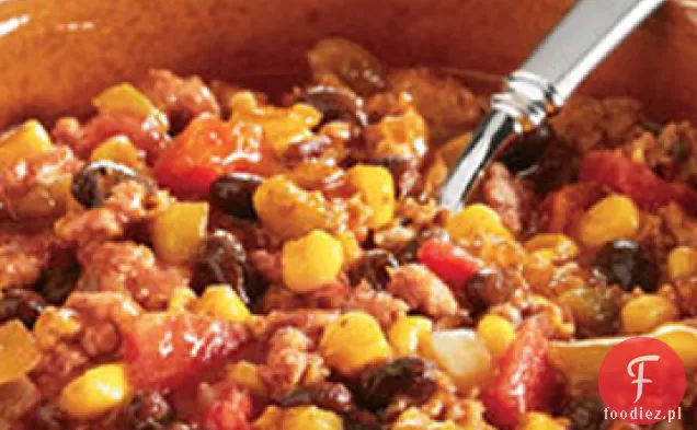Swanson ® Black Bean, Corn and Turkey Chili