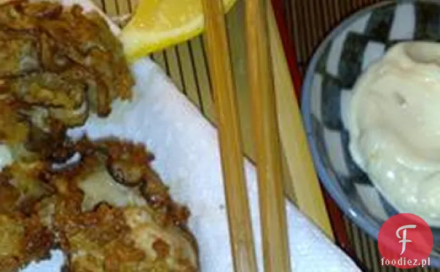 Japońskie ostrygi smażone (Kaki Fuh-rai) z cytrynowym sosem tatarskim