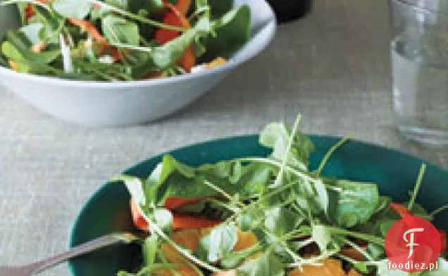 Ogolona Marchewka, Rukola I Nerkowce Z Winegretem Pomarańczowym