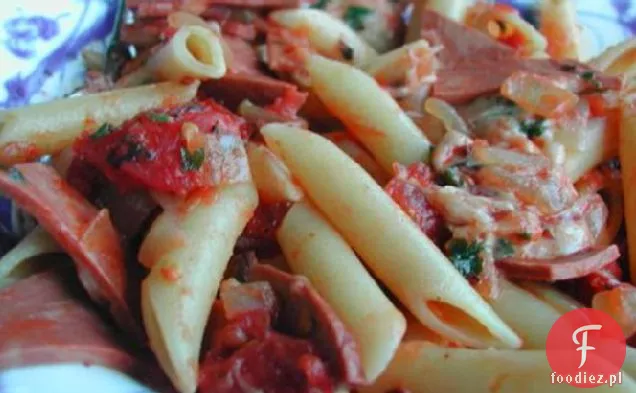 Boczek kanadyjski i Mozzarella Penne