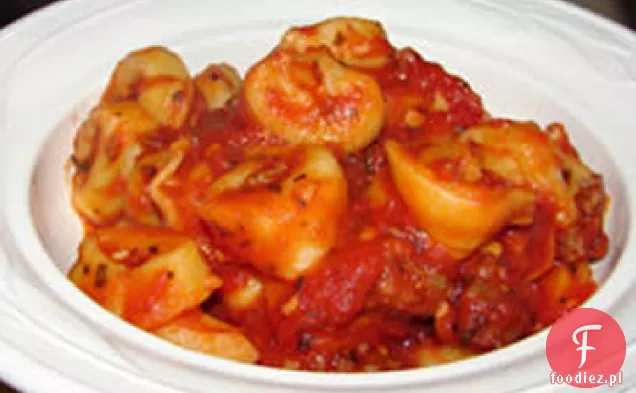Slow Cooker Cheesy Tortellini