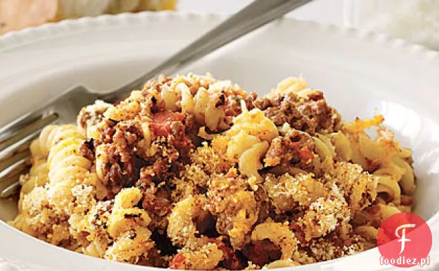 Zapiekanka z wołowiną i makaronem