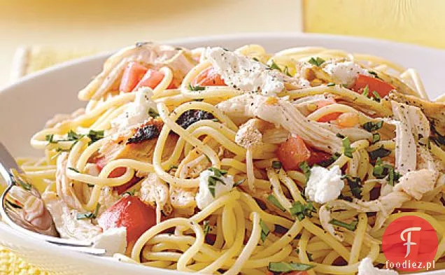 Szybkie Spaghetti z kurczakiem i świeżymi pomidorami