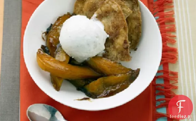 Pieczone Mango z cynamonowo-cukrową tortillą