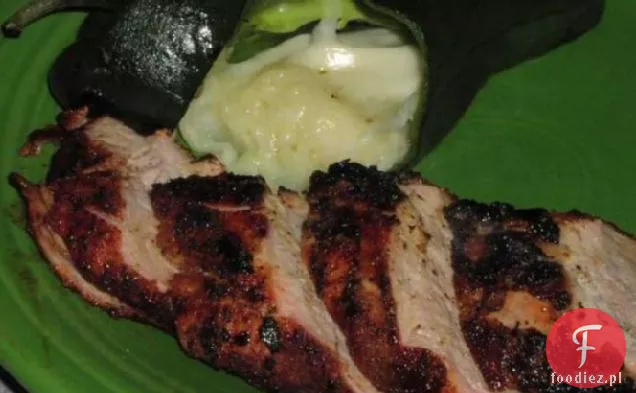Grillowana wieprzowina i papryka Poblano