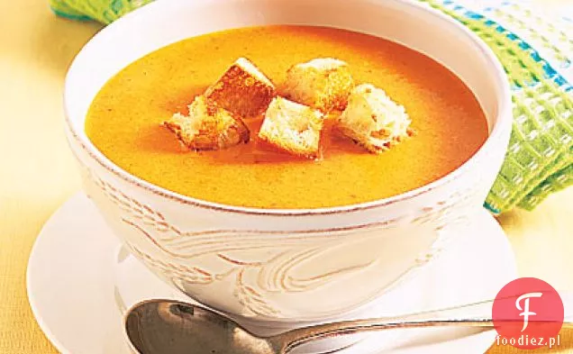 Zupa Pieczona Paprykowo-Cheddarowa