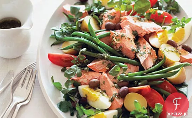 Gotowany Łosoś Niçoise