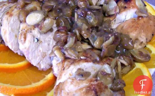 Kurczak pomarańczowy z migdałami