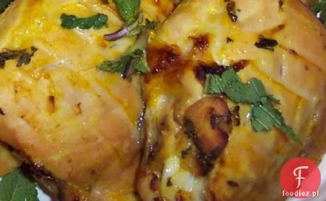 Grillowany kurczak z sosem miętowo-jogurtowym