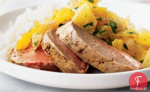 Polędwiczki wieprzowe z Xec (Salsa cytrusowa Majów)