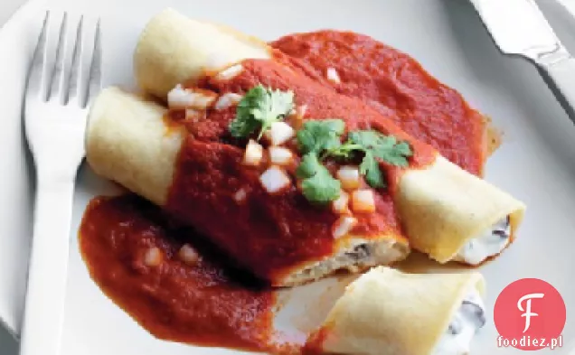 Enchiladas z fasoli i sera