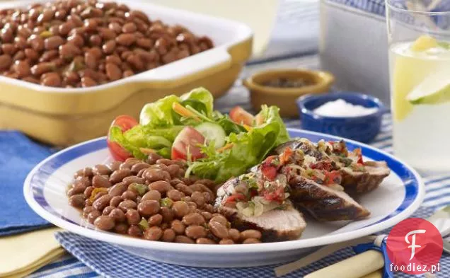 Polędwiczki wieprzowe ze Zwęglonym pomidorem i salsą Jalapeno