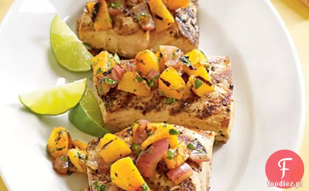 Ognista Grillowana brzoskwinia i Habanero Salsa