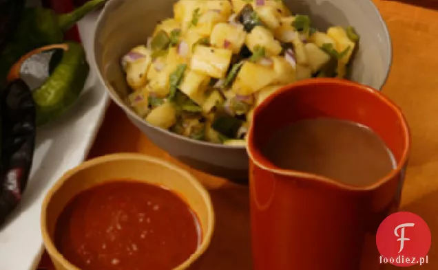 Ananas i pieczona Salsa Poblano