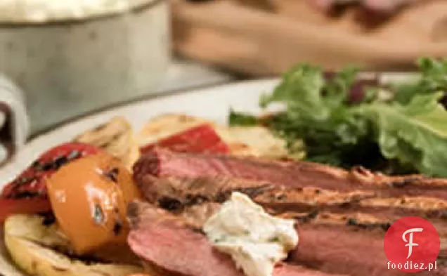 Chipotle Flank stek z kremowym sosem kolendrowym