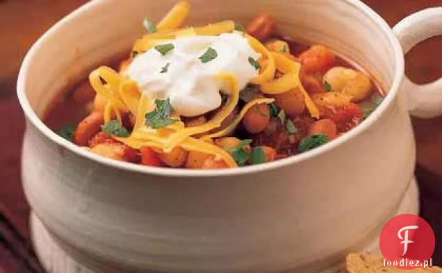 Hominy Chili z fasolą