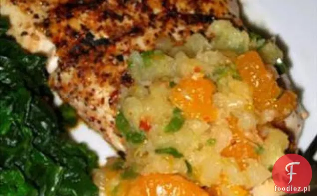 Grillowane Piersi Z Kurczaka Z Salsą Mandarynkowo-Pomarańczową