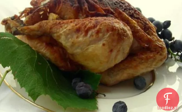Pieczony kurczak z gałką muszkatołową i pomarańczą