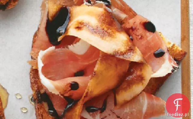 Prosciutto, Melon i ocet balsamiczny Bruschetta