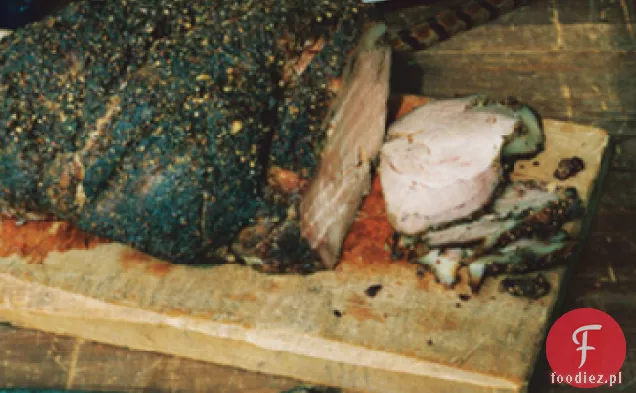 Pieczona wieprzowina z pieprzem w sosie z patelni Wermutowej