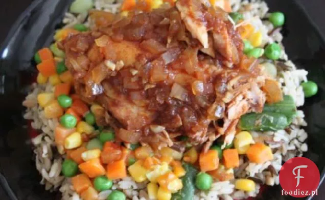 Pikantny Słodki Crock Pot Kurczak