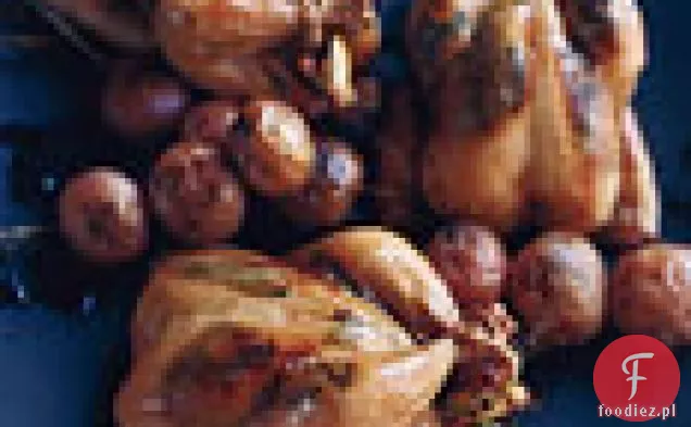 Grillowane Poussins Z Cytrynowym Masłem Ziołowym