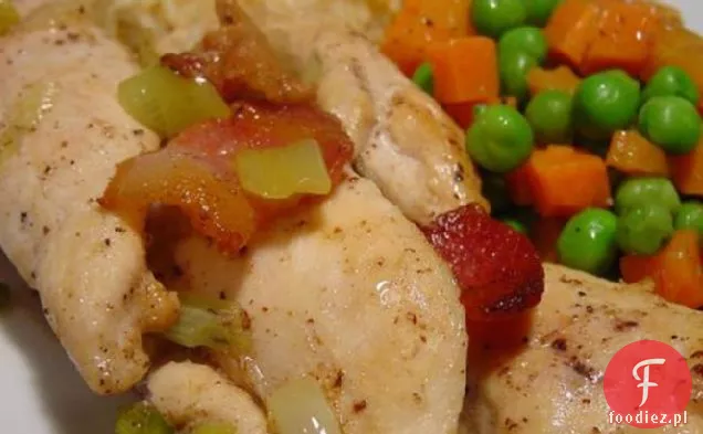 Szybki kurczak z boczkiem Sauté