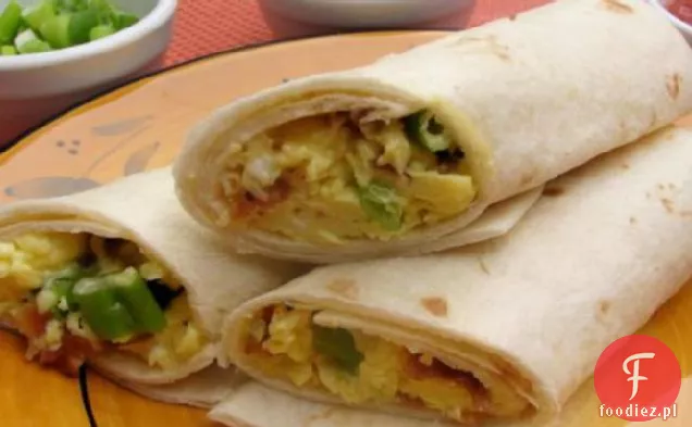 Tacos z bekonem i jajkiem