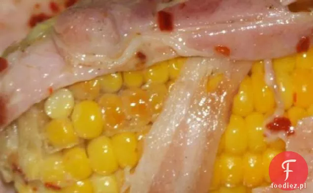 Kukurydza BBQ, ser Chilli i boczek