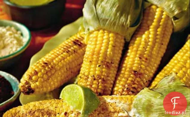 Grillowana kukurydza w stylu Oaxaca