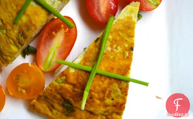 Rozdrobnione Squash i ziele Fritatta