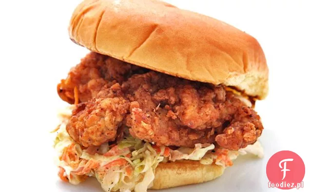 Smażone kanapki z kurczakiem i Cole Slaw