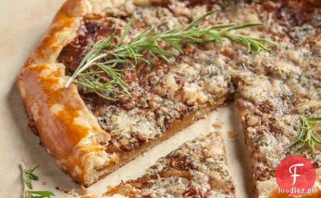 Karmelizowana cebula i Bayley Hazen Blue Galette z ' The Vermont Farm Table Cookbook