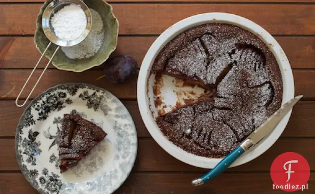 Czekolada Kardamon Śliwki Clafoutis