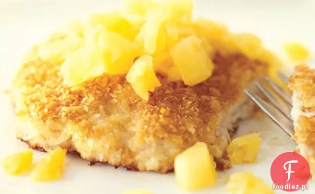 Kotlety wieprzowe Panko z salsą ananasowo-imbirową